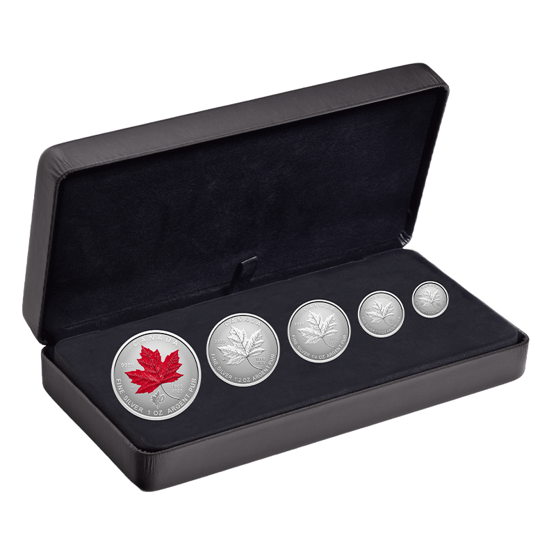 Image for 60th Anniversary of the Canadian Flag Fractional Silver Set (2024) from TD Precious Metals